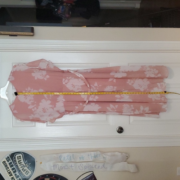 Lane Bryant Pink Asymmetrical Dress - Picture 3 of 11